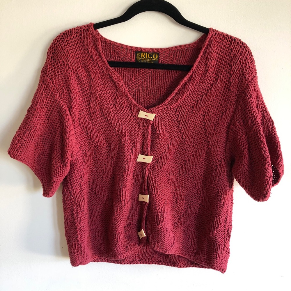 Pink Knit Sweater/Cardigan